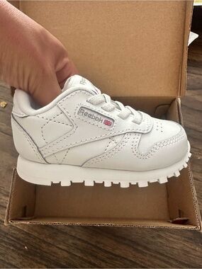 Reebok Toddler Classic Leather Sneakers - White